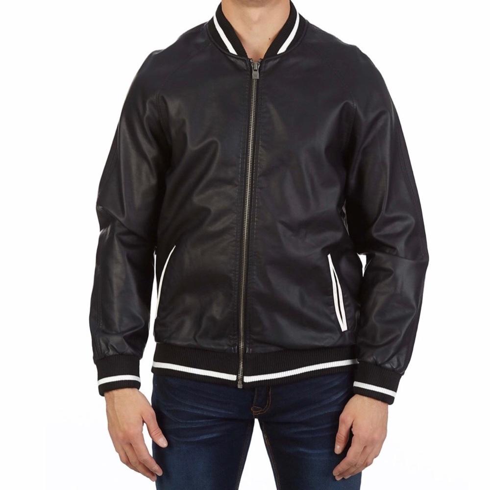 NWT X Ray Jeans Faux Leather Bomber Jacket